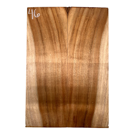 Curly Flame Hawaiian Koa Bookmatched Guitar Drop Tops 21" x 7" x 1/4" #46 - Exotic Wood Zone - Buy online Across USA 