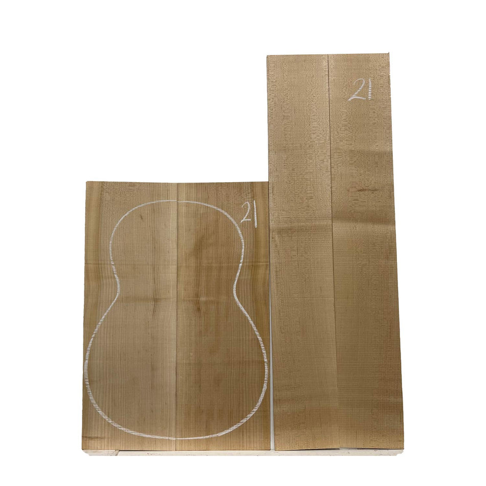 Flame Hard Maple Classical Guitar Back and Side Set #21 - Exotic Wood Zone - Buy online Across USA 