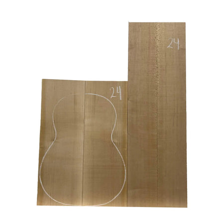 Flame Hard Maple Classical Guitar Back and Side Set #24 - Exotic Wood Zone - Buy online Across USA 