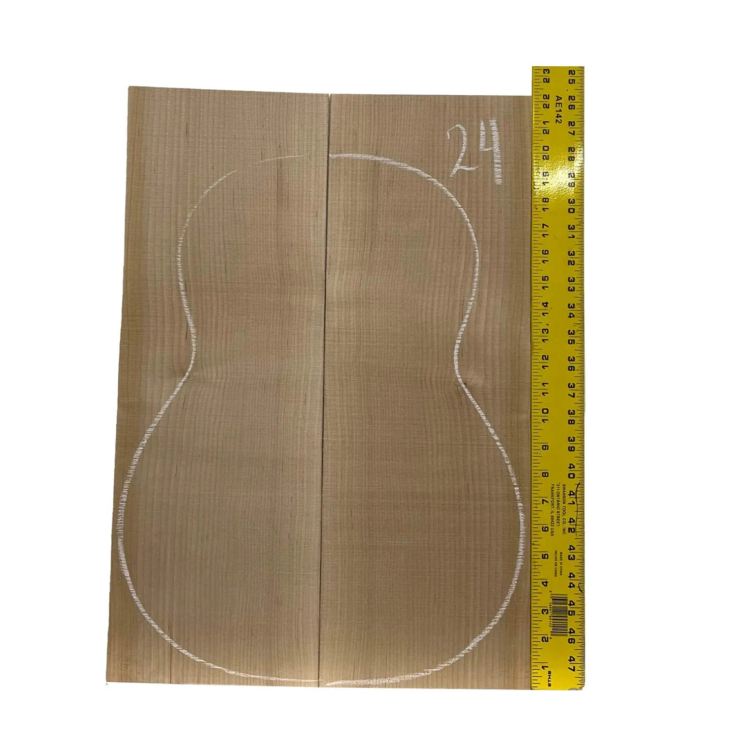 Flame Hard Maple Classical Guitar Back and Side Set #24 - Exotic Wood Zone - Buy online Across USA 