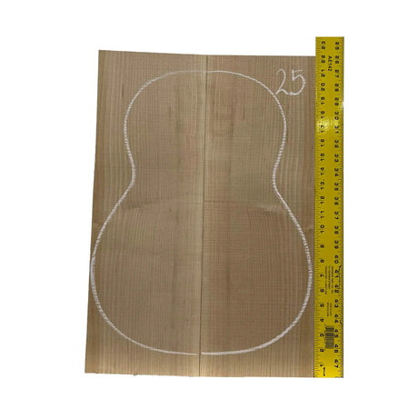 Flame Hard Maple Classical Guitar Back and Side Set #25 - Exotic Wood Zone - Buy online Across USA 