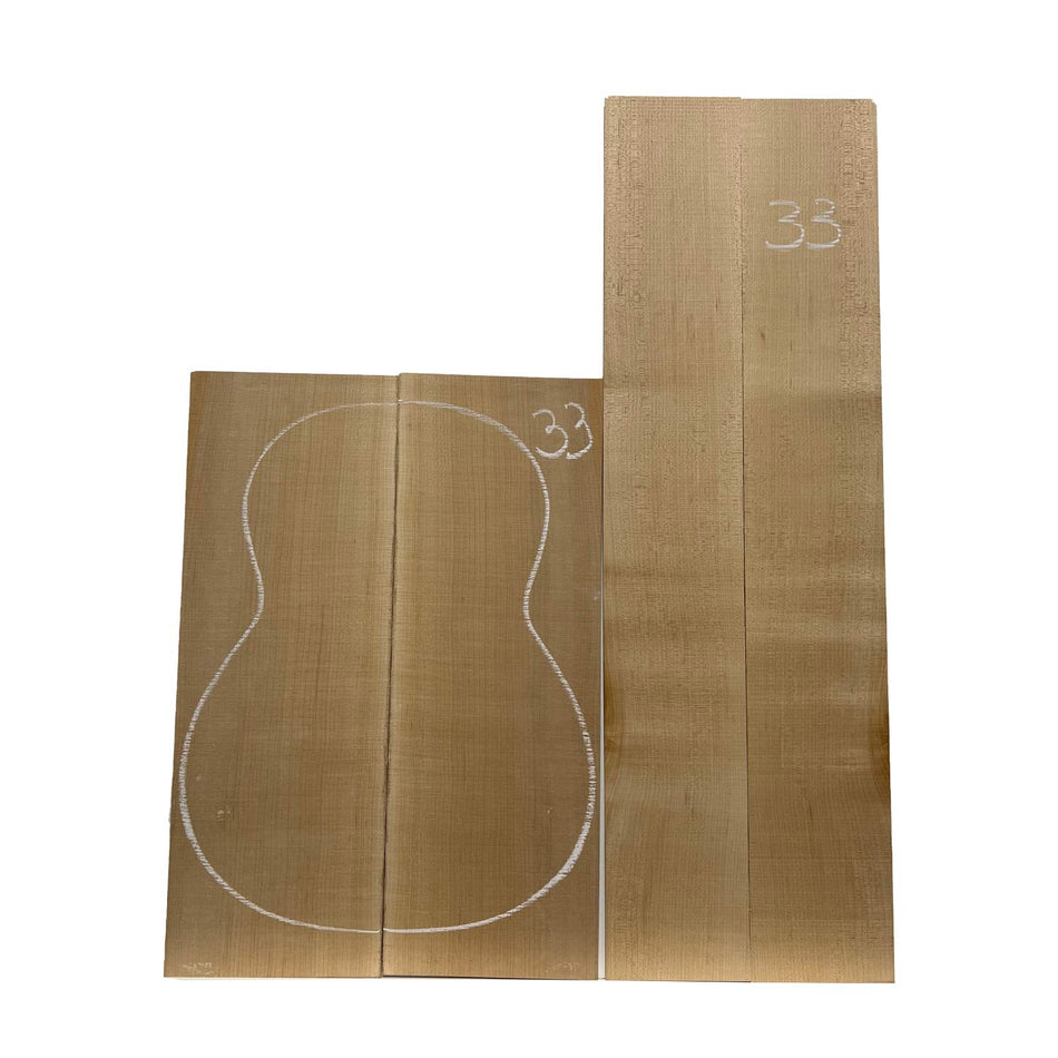 Flame Hard Maple Classical Guitar Back and Side Set #33 - Exotic Wood Zone - Buy online Across USA 