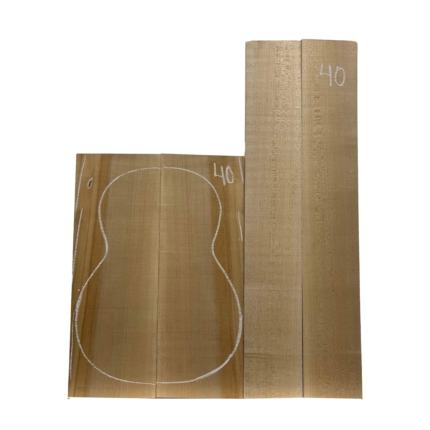 Flame Hard Maple Classical Guitar Back and Side Set #40 - Exotic Wood Zone - Buy online Across USA 