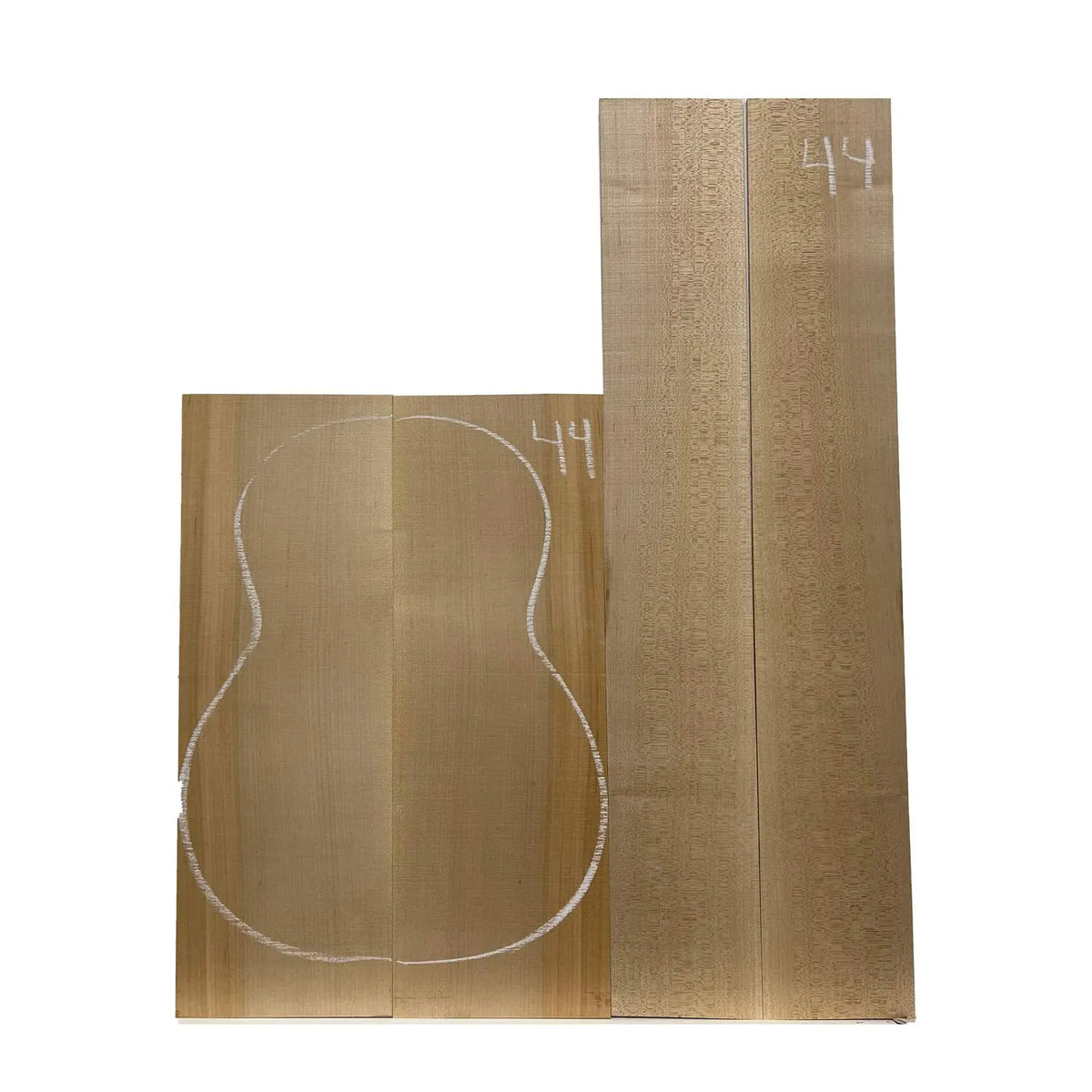 Flame Hard Maple Classical Guitar Back and Side Set #44 - Exotic Wood Zone - Buy online Across USA 