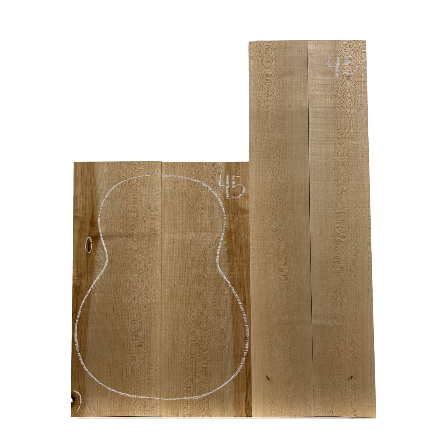 Flame Hard Maple Classical Guitar Back and Side Set #45 - Exotic Wood Zone - Buy online Across USA 