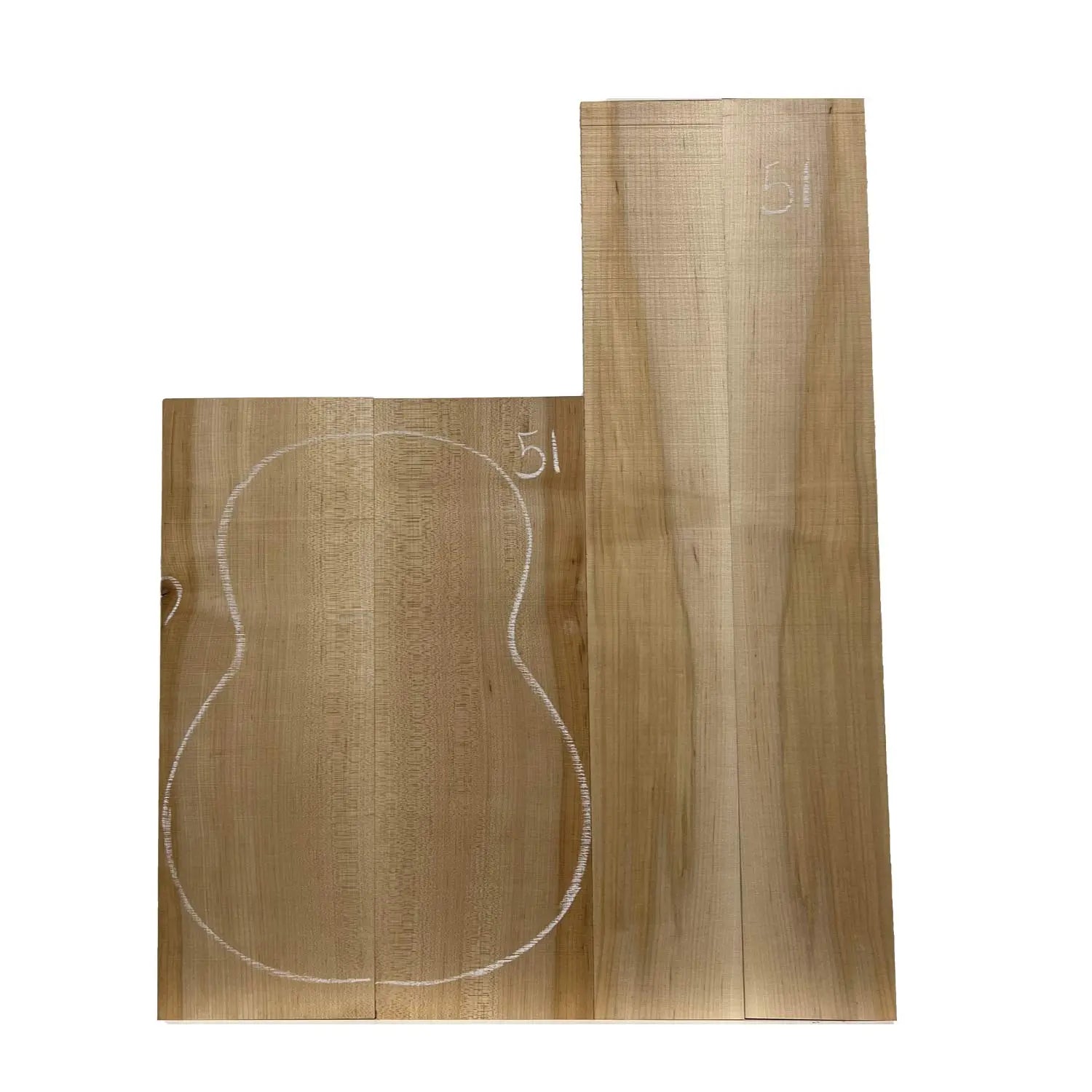 Flame Hard Maple Classical Guitar Back and Side Set #51 - Exotic Wood Zone - Buy online Across USA 