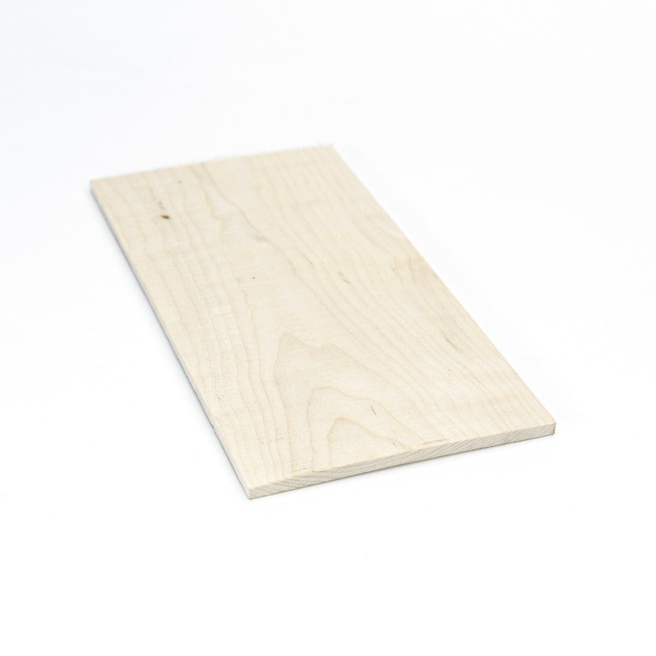 Flame Hard Maple Wood Veneer | Marquetry Inlay - 200mm x 100mm x 4mm