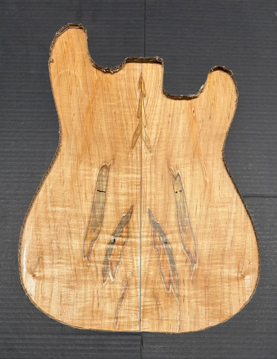 Flame Ambrosia Maple Guitar Drop Top 22" x 7-1/4" x 3/8" #811