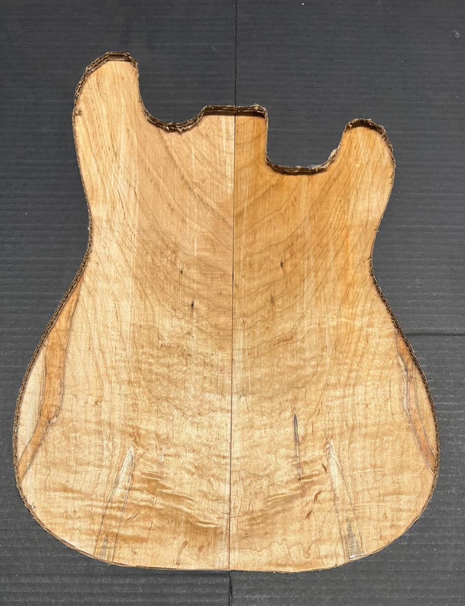Flame Ambrosia Maple Guitar Drop Top 22" x 7-1/4" x 3/8" #815