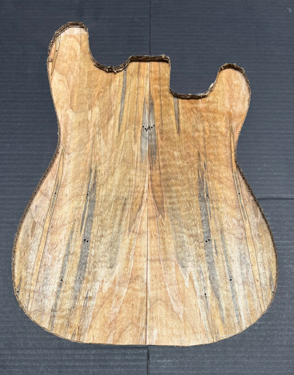 Flame Ambrosia Maple Guitar Drop Top 22" x 7-1/4" x 3/8" #816