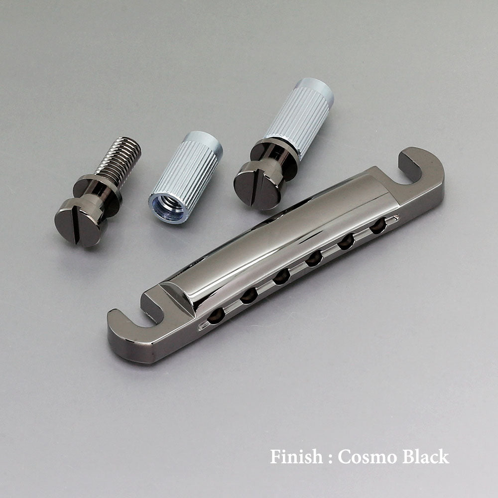 Gotoh GE101A Aluminum Stop Tailpiece - Cosmo Black Finish | Made