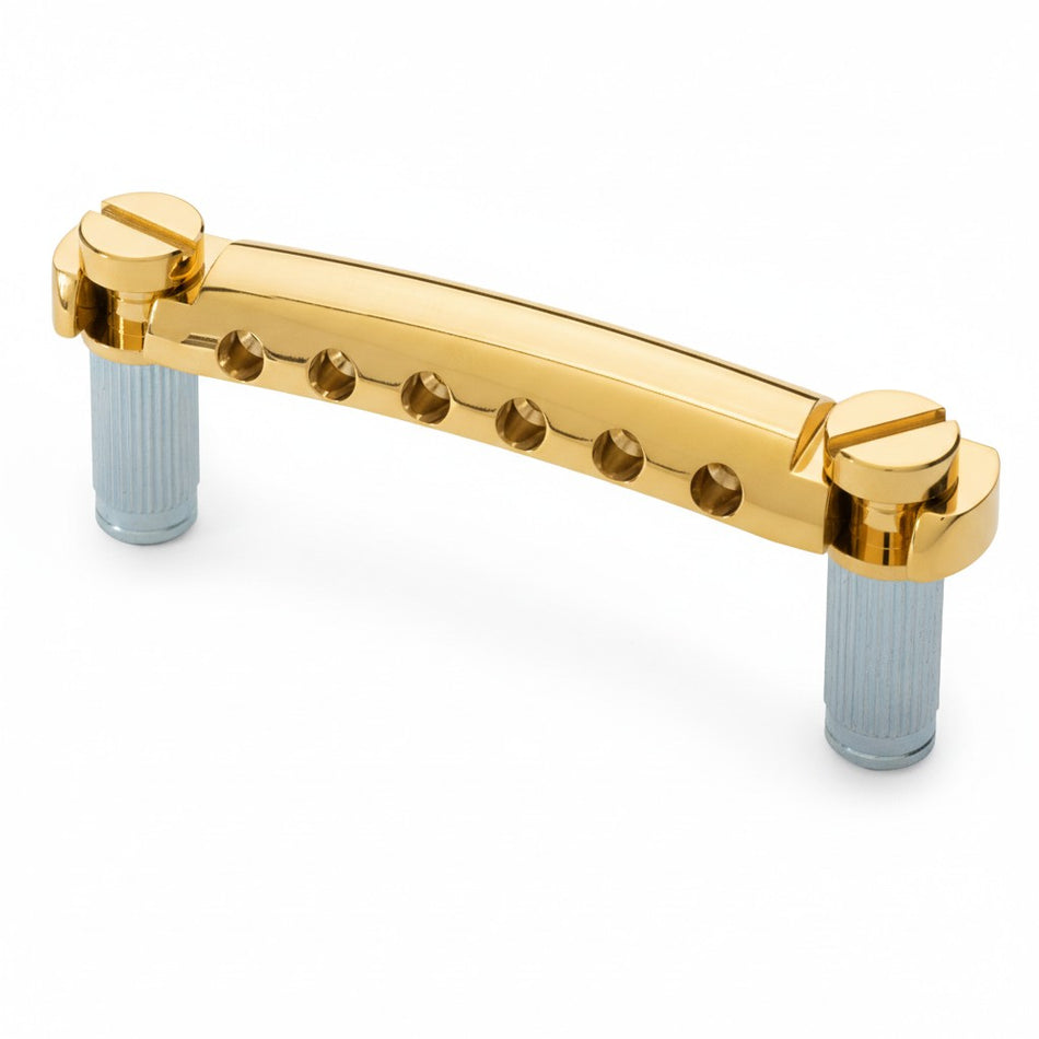 Gotoh GE101A Aluminum Stop Tailpiece - Gold Finish