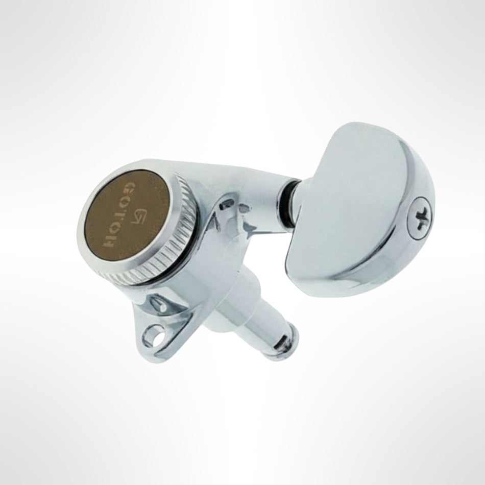 Gotoh Magnum Lock-Trad 3L+3R Guitar Tuners – 1:18 Ratio| Chrome (SG301-20 MG-T)
