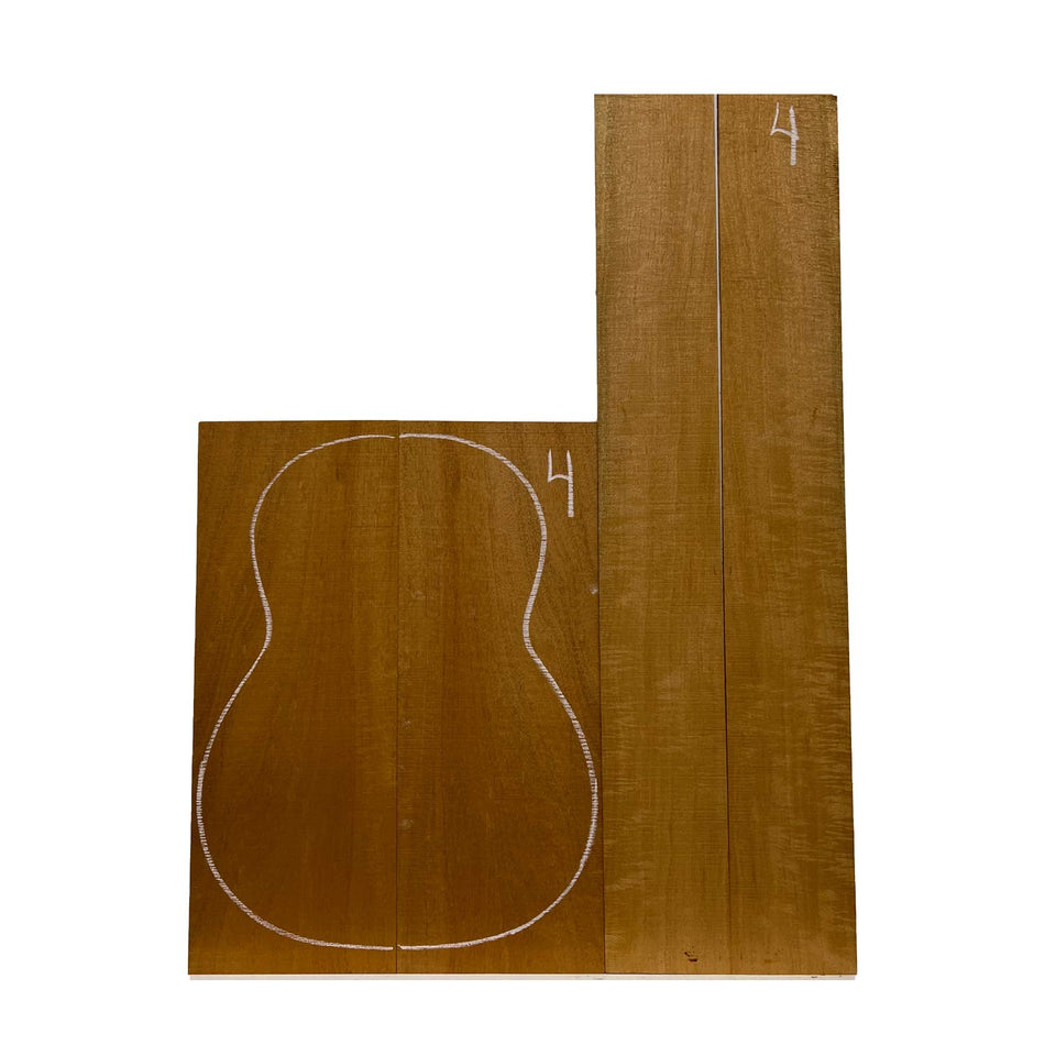 Flame Honduran Mahogany Classical Guitar Back and Side Set #04 - Exotic Wood Zone - Buy online Across USA 