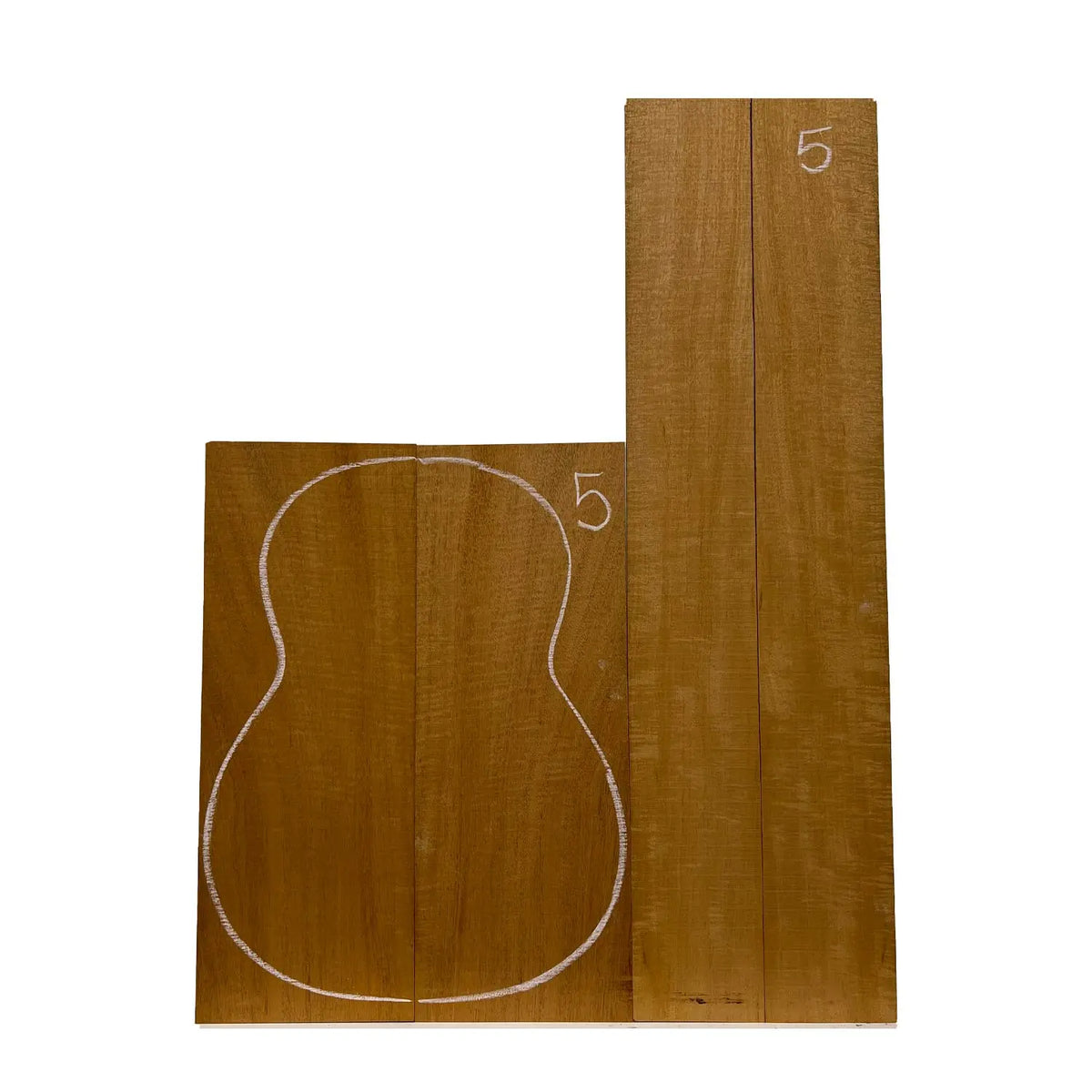 Flame Honduran Mahogany Classical Guitar Back and Side Set #05 - Exotic Wood Zone - Buy online Across USA 