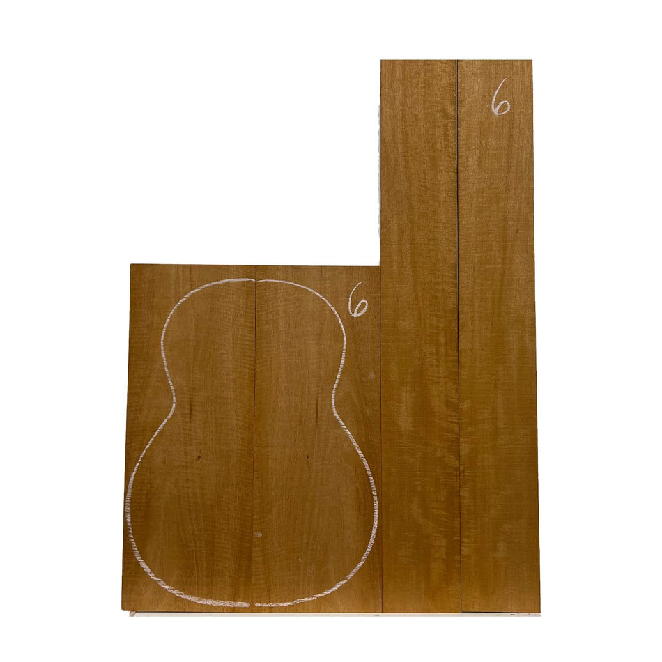 Flame Honduran Mahogany Classical Guitar Back and Side Set #06 - Exotic Wood Zone - Buy online Across USA 