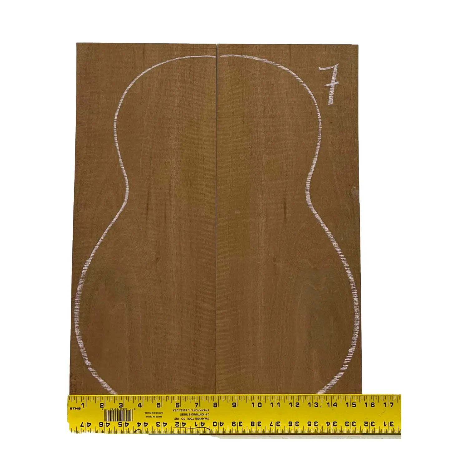 Flame Honduran Mahogany Classical Guitar Back and Side Set #07 - Exotic Wood Zone - Buy online Across USA 