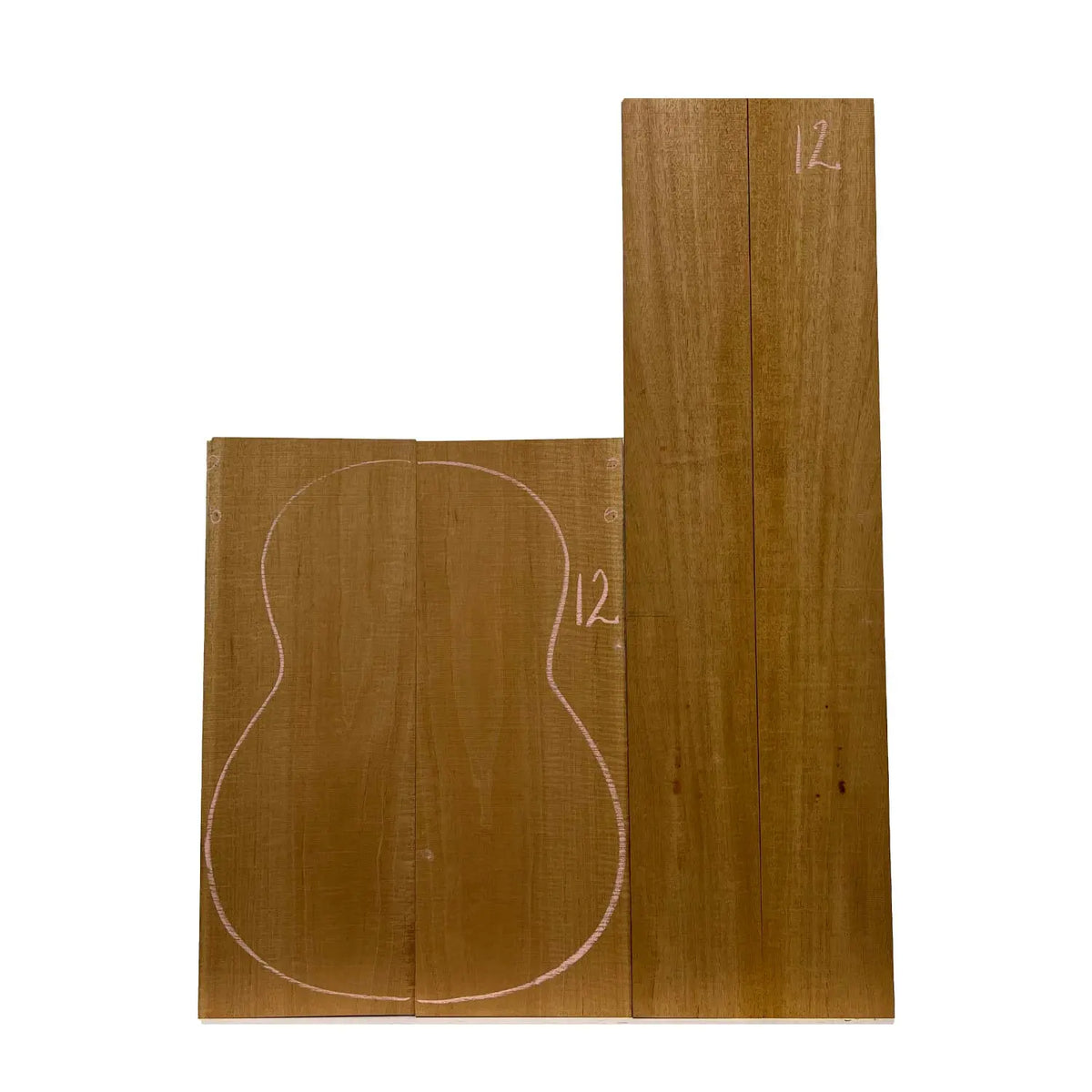 Flame Honduran Mahogany Classical Guitar Back and Side Set #12 - Exotic Wood Zone - Buy online Across USA 