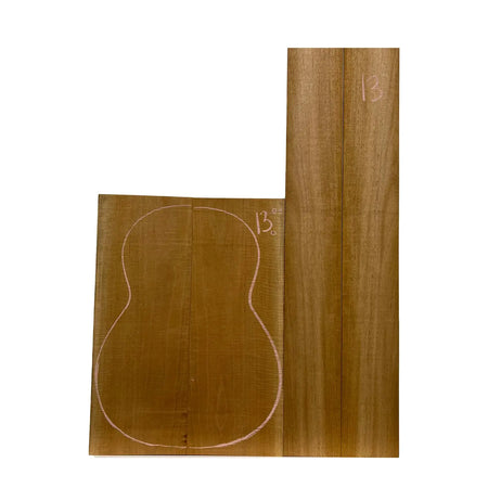 Flame Honduran Mahogany Classical Guitar Back and Side Set #13 - Exotic Wood Zone - Buy online Across USA 