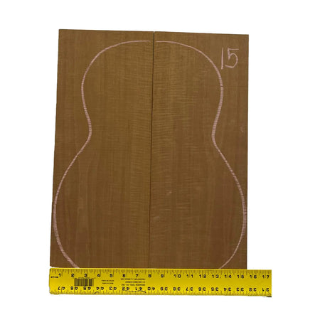 Flame Honduran Mahogany Classical Guitar Back and Side Set #15 - Exotic Wood Zone - Buy online Across USA 