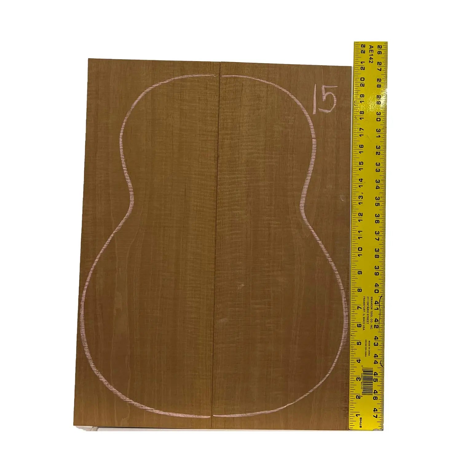 Flame Honduran Mahogany Classical Guitar Back and Side Set #15 - Exotic Wood Zone - Buy online Across USA 