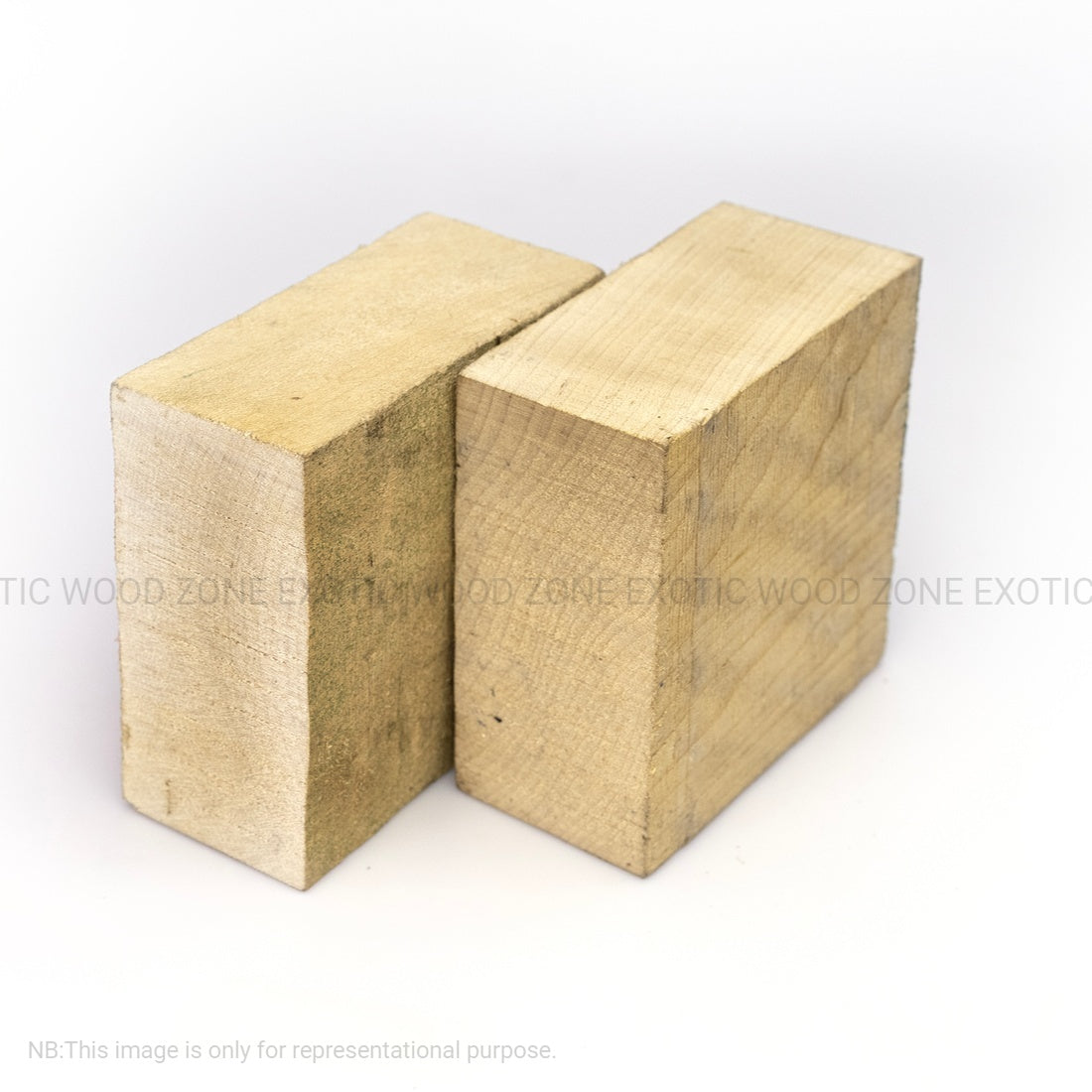 Pack of 10, Hard Maple Bowl Turning Wood Blanks  6&quot; x 6&quot; x 2&quot; | Free Shipping - Exotic Wood Zone - Buy online Across USA 