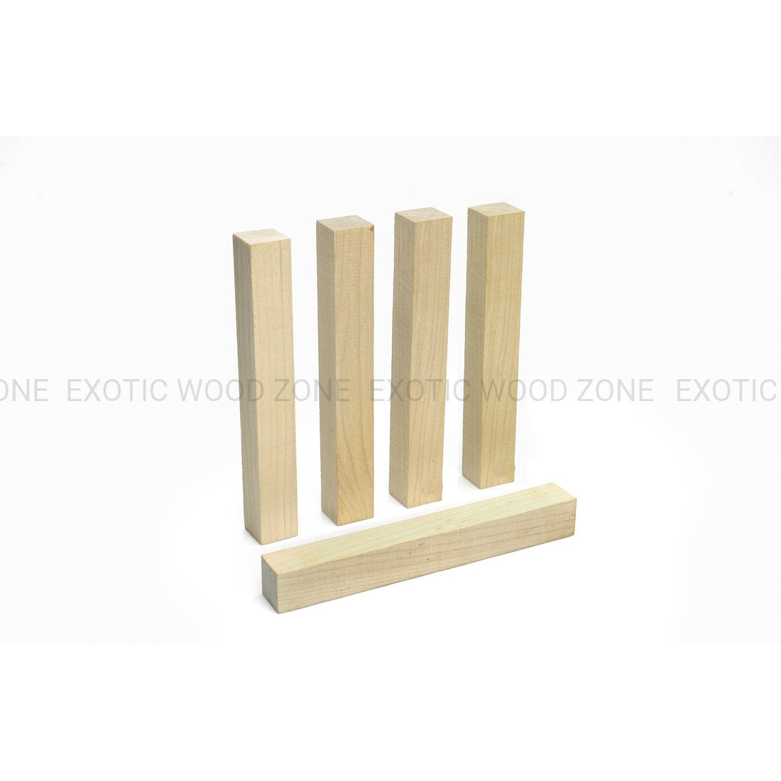 Pack of 20, Hard Maple Wood Pen Blanks 3/4"x 3/4"x 6" - Exotic Wood Zone - Buy online Across USA 