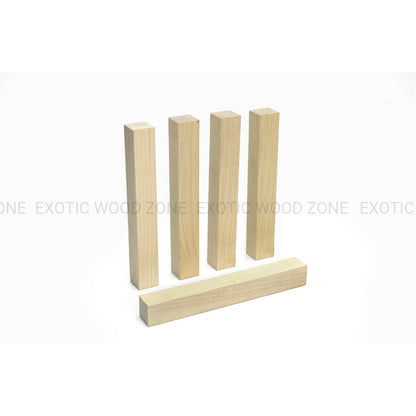 Pack of 20, Hard Maple Wood Pen Blanks 3/4&quot;x 3/4&quot;x 6&quot; - Exotic Wood Zone - Buy online Across USA 