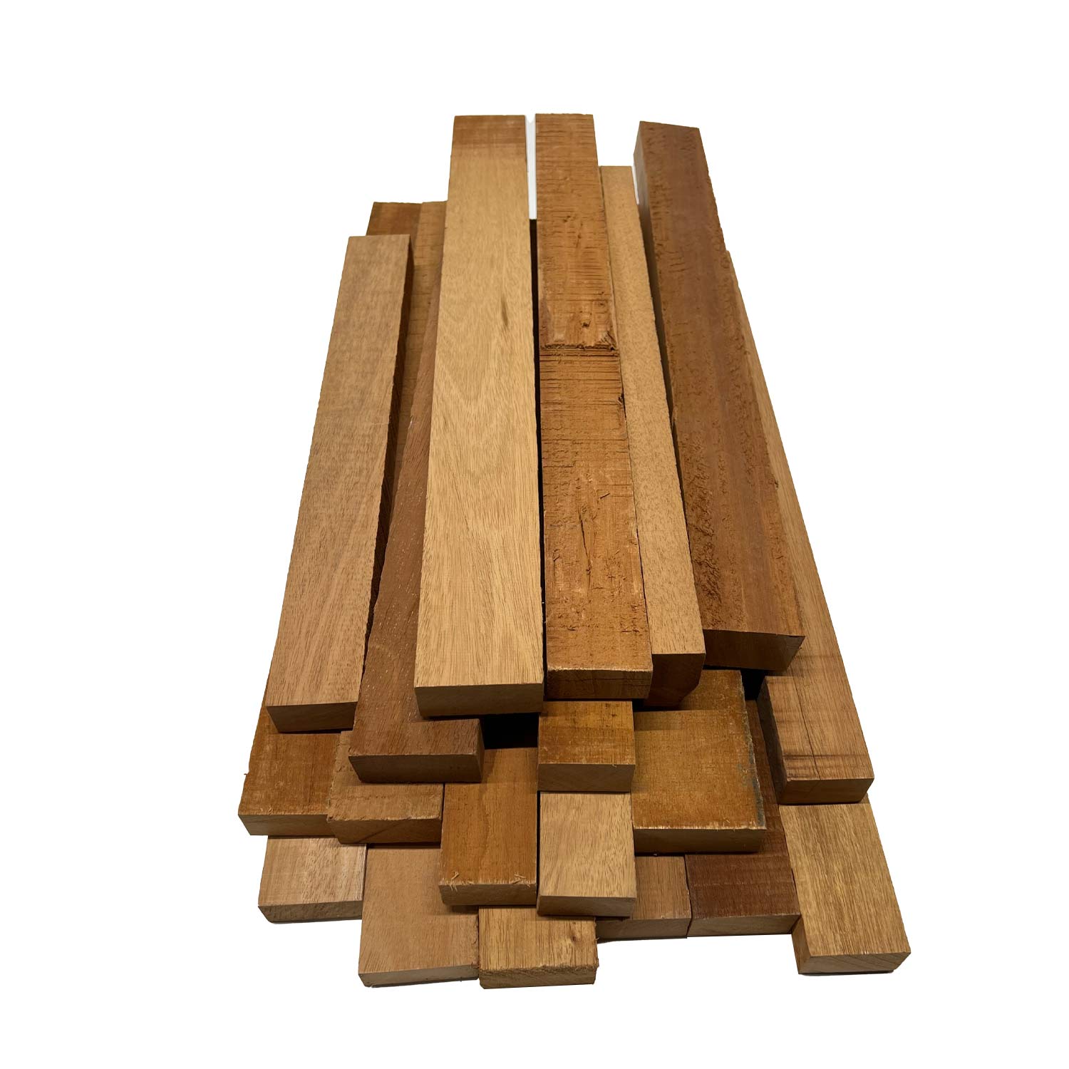 15 Pound Box of Honduran Mahogany Wood Cut-Offs - 3/4&quot;-1&quot; Thick pieces - Exotic Wood Zone - Buy online Across USA 