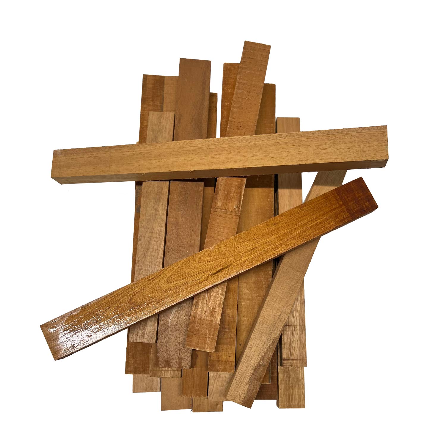 3/4 x 3/4 x 24 Mahogany Wood Sticks Bundle of 5