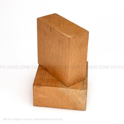 Pack of 2, Honduran Mahogany Wood Bowl Blanks 4&quot; x 4&quot; x 2&quot; - Exotic Wood Zone - Buy online Across USA 