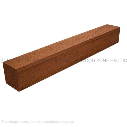 Pack Of 2, Honduran Mahogany Turning Square Wood Blanks 2&quot; x 2&quot; x 6&quot; - Exotic Wood Zone - Buy online Across USA 