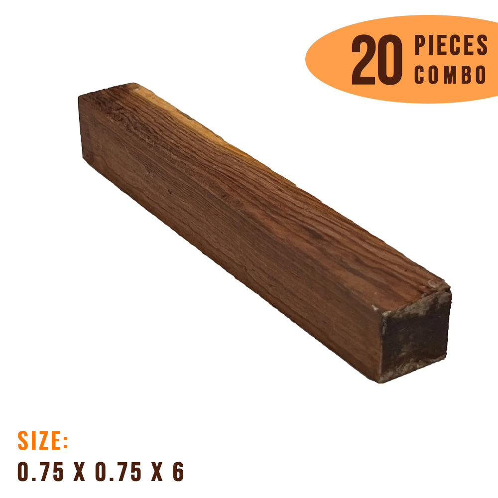20 Pack, Honduras Rosewood Pen Wood Blanks 3/4&quot;x 3/4&quot;x 6&quot; - Exotic Wood Zone - Buy online Across USA 