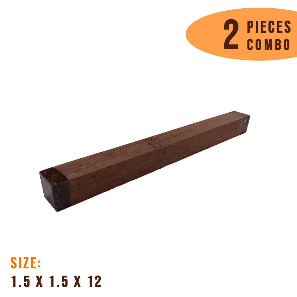 Pack of 2, Honduras Rosewood Turning Wood Blanks 1-1/2&quot;x 1-1/2&quot;x 12&quot; - Exotic Wood Zone - Buy online Across USA 