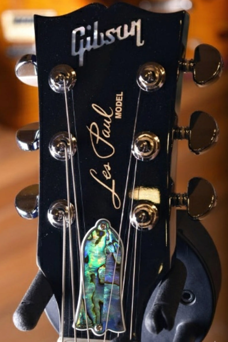 Hosco Bell Style Truss Rod Cover for Les Paul Guitar - Green Abalone by JOBOIS