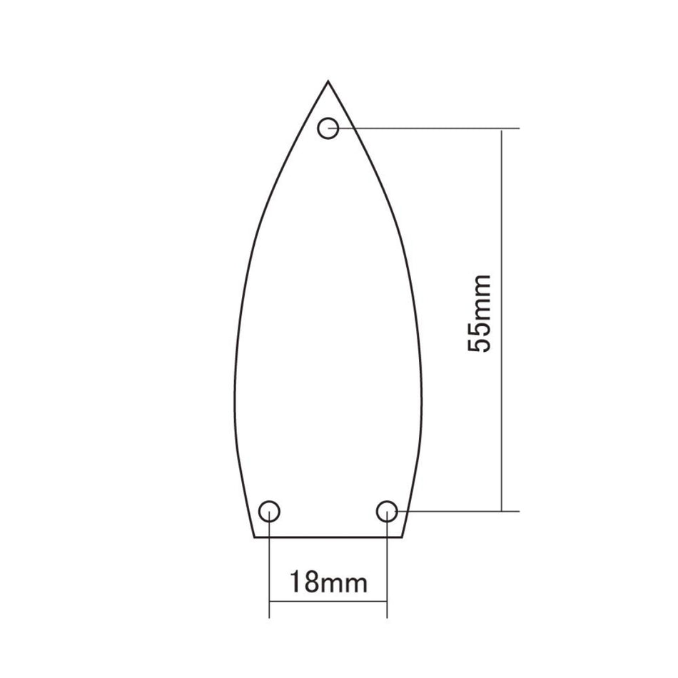 Hosco Gretsch Harmony Style Guitar Truss Rod Cover by JOBOIS