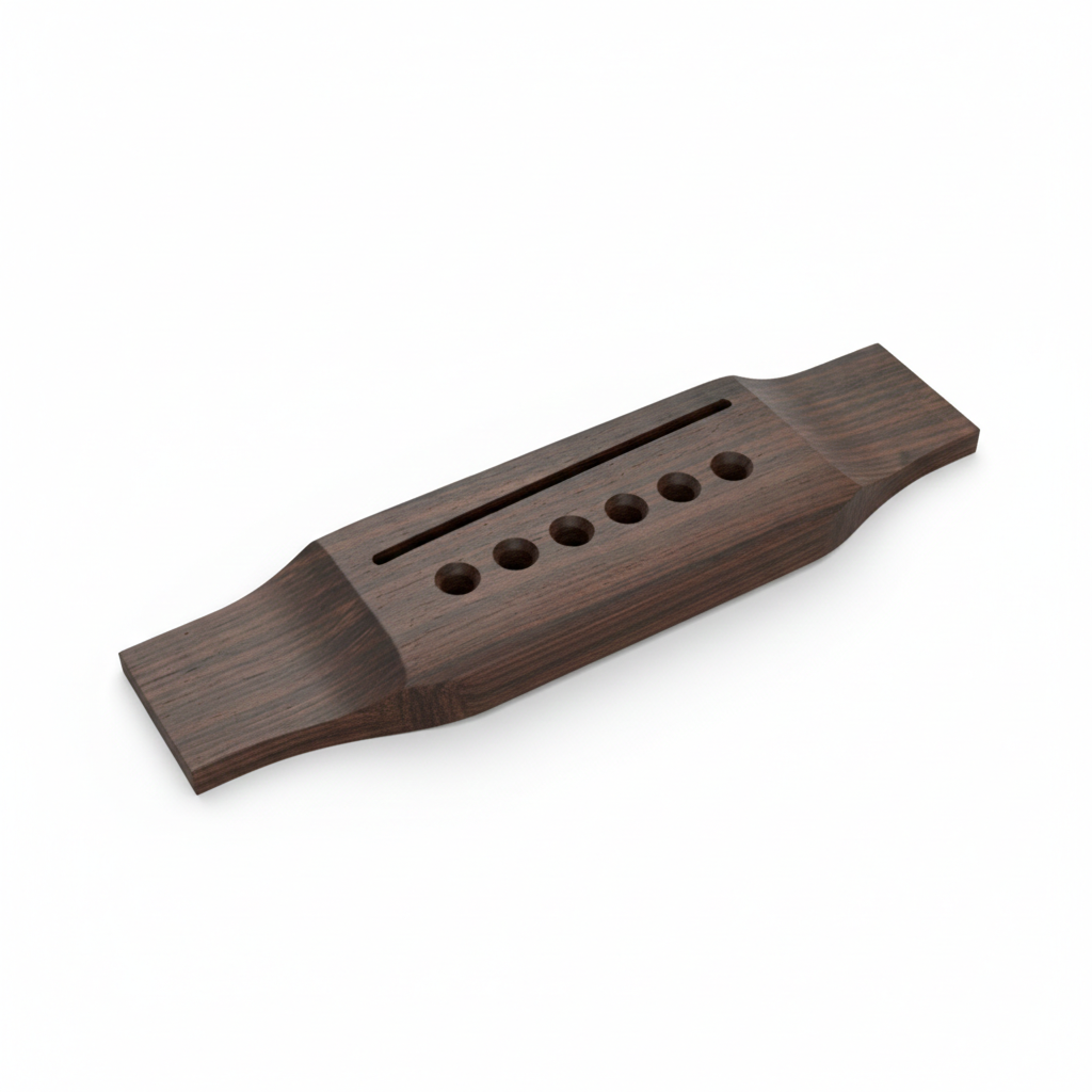 Hosco Martin Style Acoustic Guitar Bridge - Ebony Exotic Wood Zone 