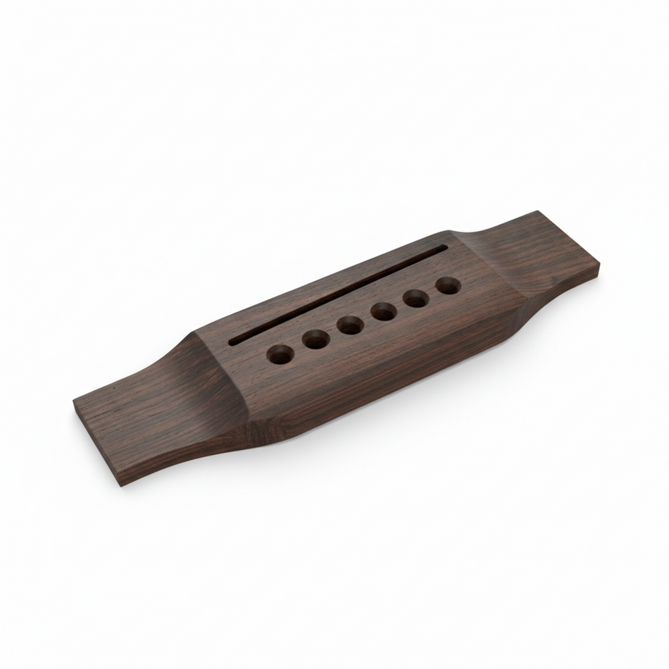 Hosco Martin Style Acoustic Guitar Bridge - Ebony Exotic Wood Zone 