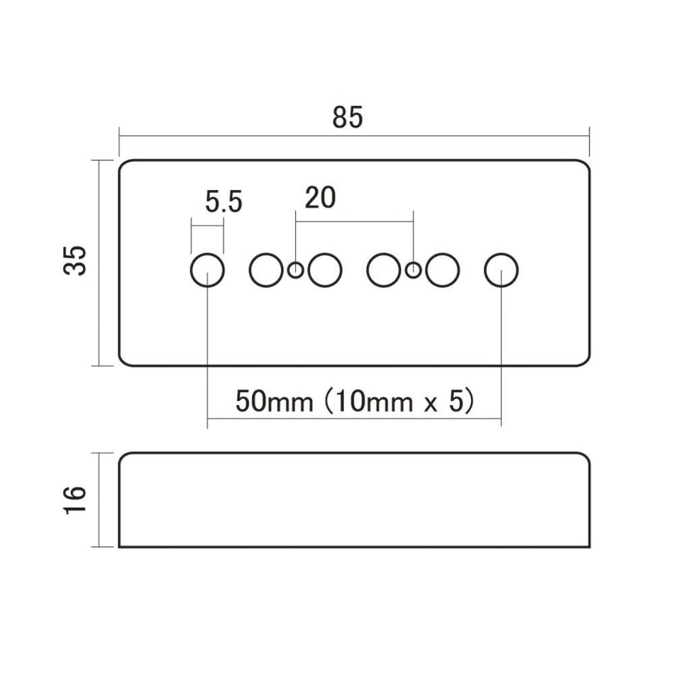 Hosco Soap Bar Type P90 Pickup Cover by JOBOIS