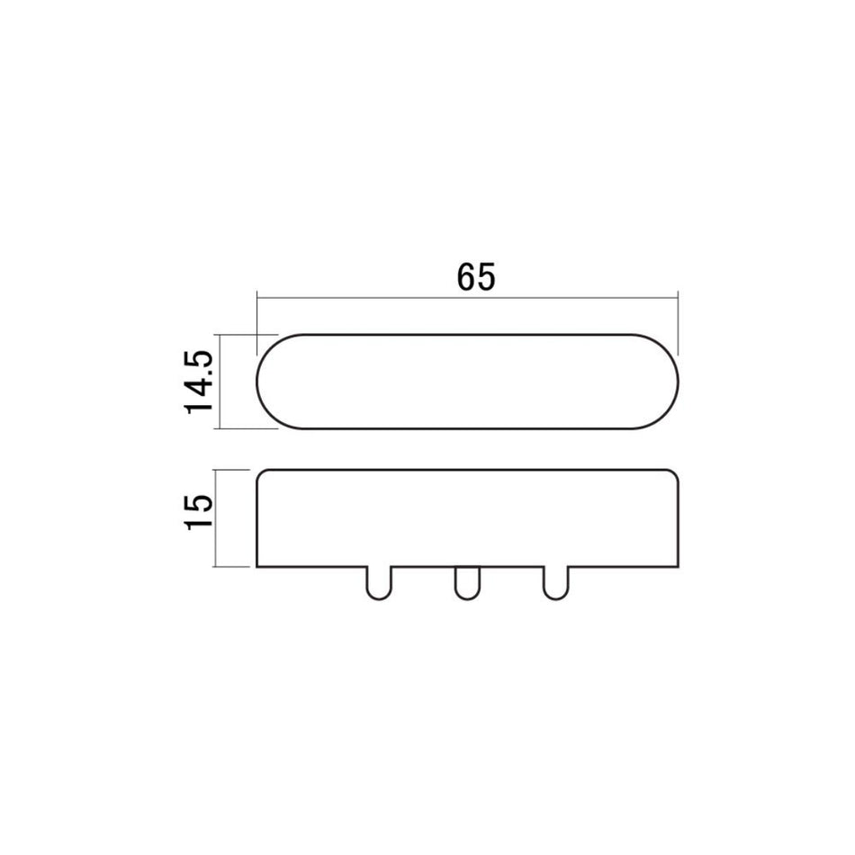 Hosco Neck Metal Pickup Cover for Telecaster Style Guitar by JOBOIS