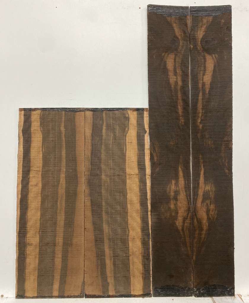 Indian Ebony Dreadnought Guitar Back & Side Sets