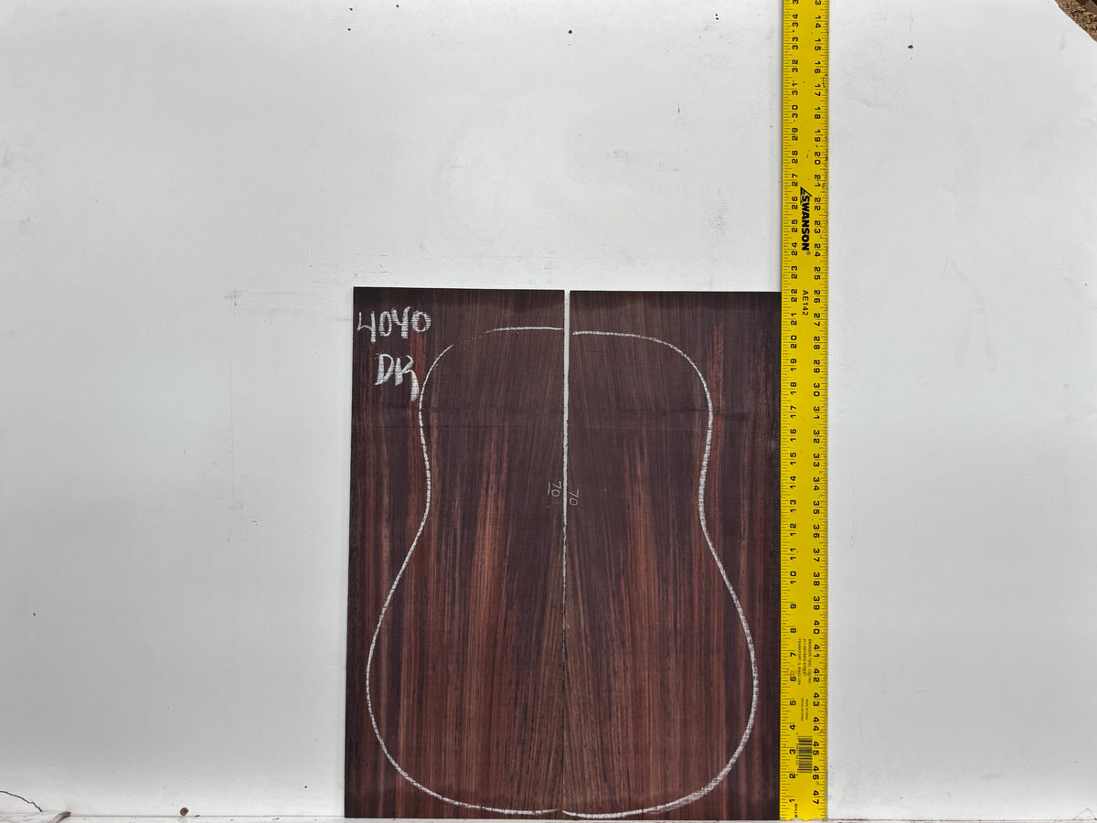 Royal Indian Rosewood Dreadnought Guitar Back & Side Set #4040 - Exotic Wood Zone
