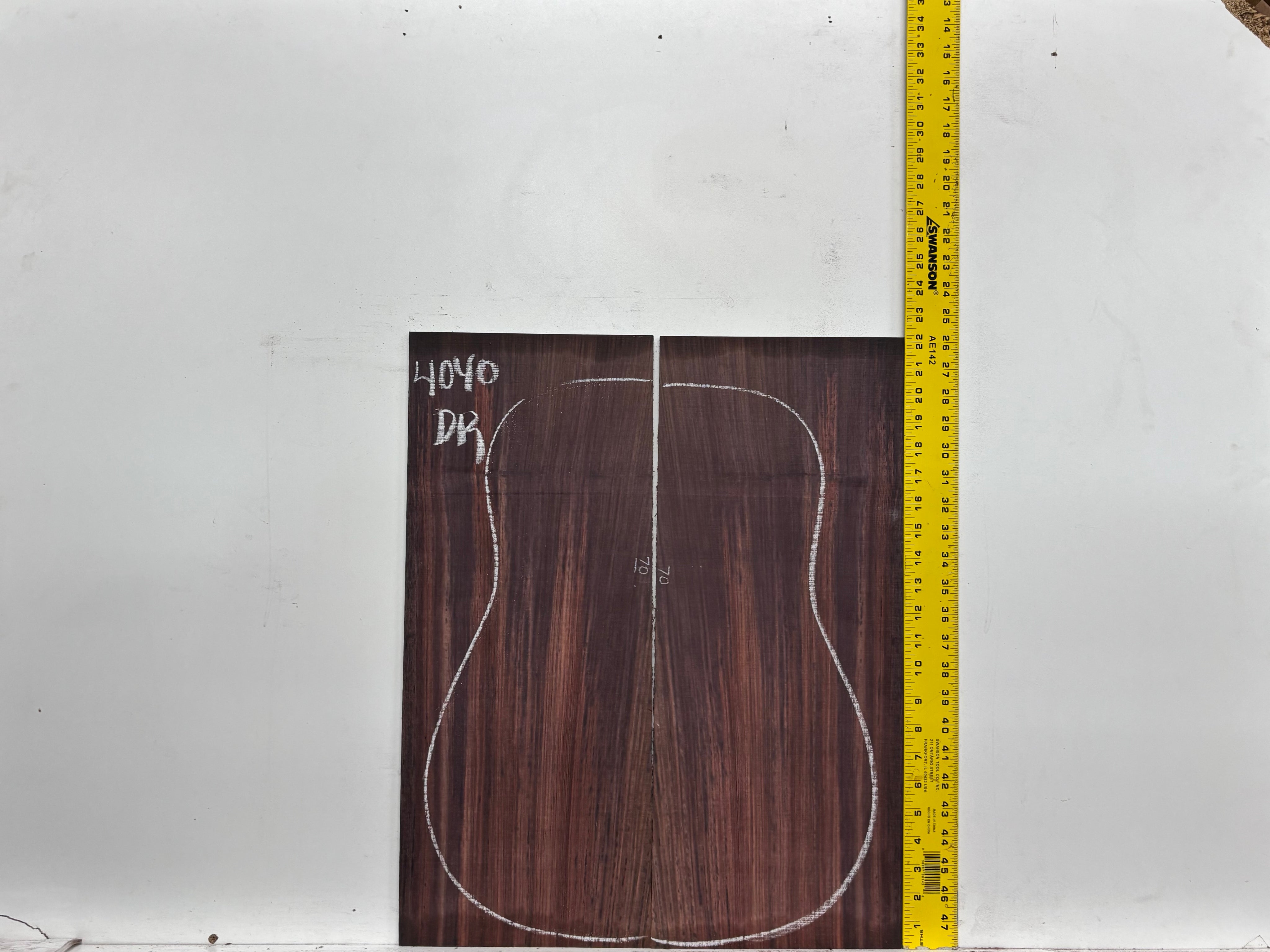 Royal Indian Rosewood Dreadnought Guitar Back & Side Set #4040 - Exotic Wood Zone