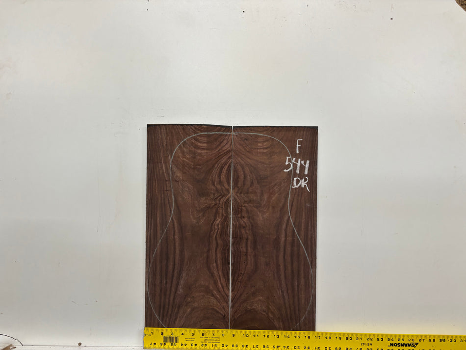 Juego de fondo y aros de guitarra de grado AAAA Dreadnought de palisandro de la India Oriental #61 