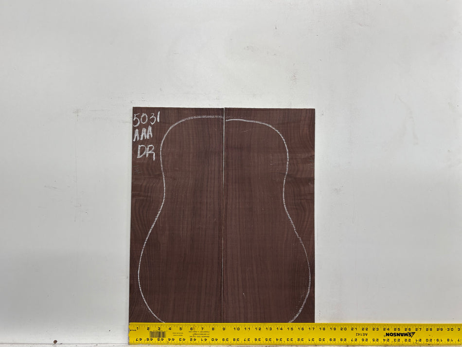 East Indian Rosewood Dreadnought AAA Grade Guitar Back & Side Set #5031 - Exotic Wood Zone
