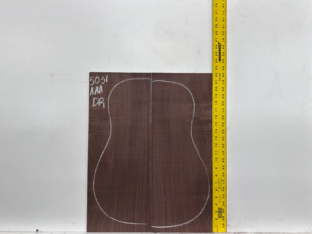 East Indian Rosewood Dreadnought AAA Grade Guitar Back & Side Set #5031 - Exotic Wood Zone