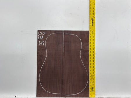 East Indian Rosewood Dreadnought AAA Grade Guitar Back & Side Set #5031 - Exotic Wood Zone