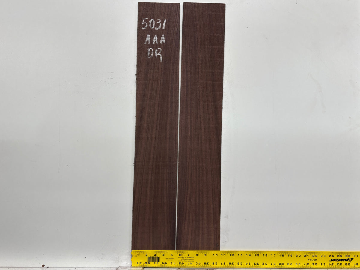 East Indian Rosewood Dreadnought AAA Grade Guitar Back & Side Set #5031 - Exotic Wood Zone