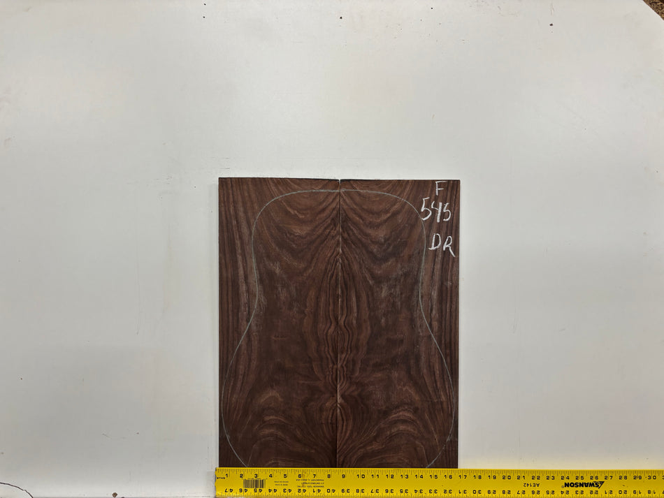 Juego de fondo y aros de guitarra de grado AAAA Dreadnought de palisandro de la India Oriental #61 