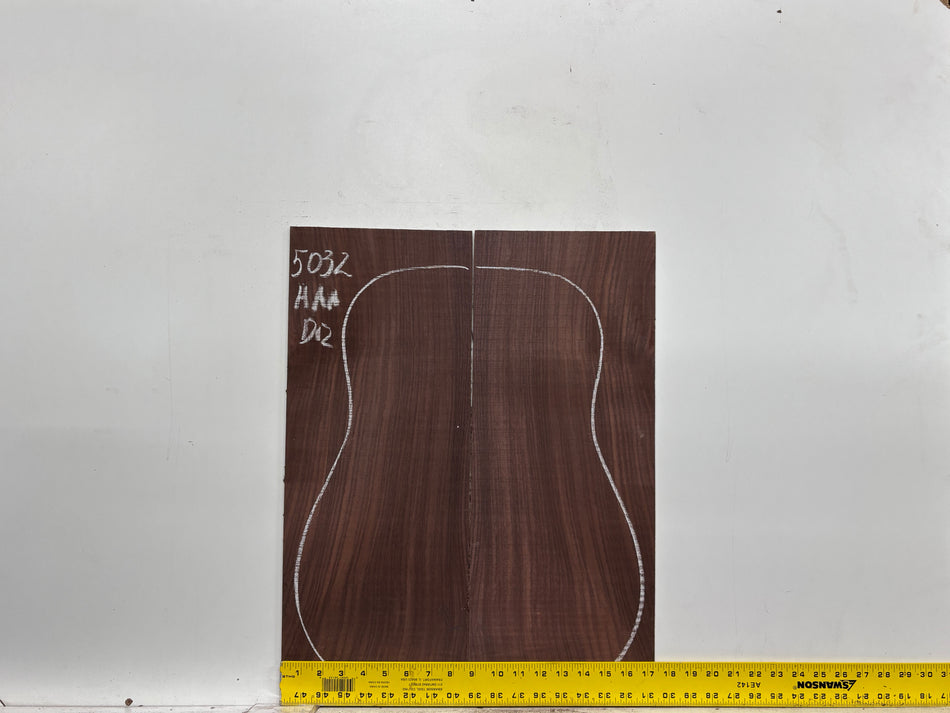 East Indian Rosewood Dreadnought AAA Grade Guitar Back & Side Set #5032 - Exotic Wood Zone